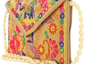 Clutch Bags for Women Jaipuri Rajasthani Handmade Embroidery Mirror Work Stylish