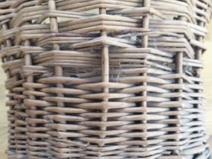 intage Handmade Wicker Basket