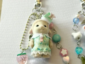 Adorable handmade Sylvanian figure keychains