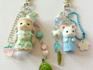 Adorable handmade Sylvanian figure keychains