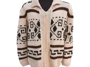 Big Lebowski Cardigan Sweater for Men – Handmade The Dude Sweater with Zip Closure