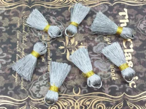 Mini Gold and silver tassel Bookmark tassels Jewelry Accessories Handicrafts DIY