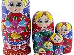 Starxing Russian Nesting Dolls Set of 7 – Handmade Wooden Matryoshka Stacking Toys for All Ages