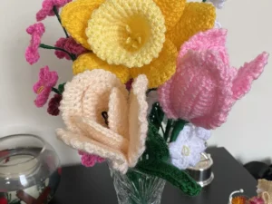 Handmade Crochet Flowers Bouquet