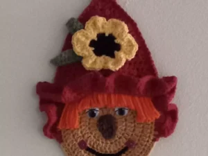 Handmade Crochet New Gift Holiday Halloween/Thanksgiving Scarecrow