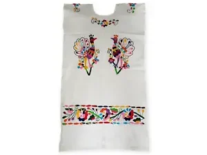 New Huipil Mexican Dress – Handmade in Oaxaca Mexico Handicraft Embroidered