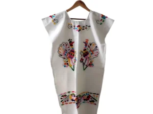 New Huipil Mexican Dress – Handmade in Oaxaca Mexico Handicraft Embroidered