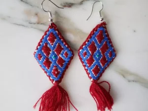 NEW Mexican Tassel Earrings Handmade Oaxaca Mexico Handicrafts Gift