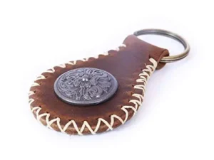 Keychain Personality Crazy Horse Genuine Leather, Hand Sewn for Women&Men