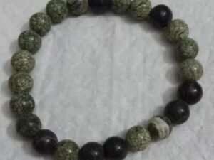 Precious Stone Green Jasper.. Bracelet. Fit Seven To Eight Wrist