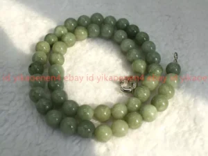 Handmade Natural 6/8/10/12mm Green Jade Gemstone Round Beads Necklace 18-36in