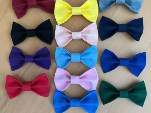 Quality Handmade Cotton Dog/Pet Bow Tie ( Plain Design )