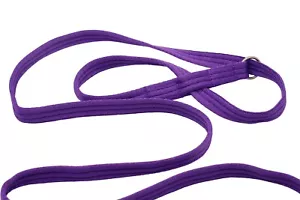 Figure of 8 dog lead with a soft, ridged, spongey webbing in a range of colours