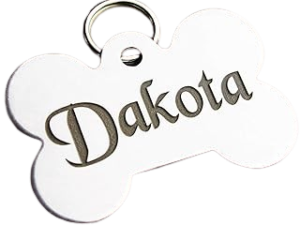 Stainless Steel Custom DEEP Engraved Pet ID Tags Personalized Front and Back Dog Tags for Dogs and Cats (XL Bone 1-1/3″x2)