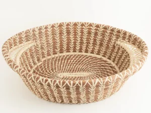 Pine Needle Haida Handwoven Basket with Handles