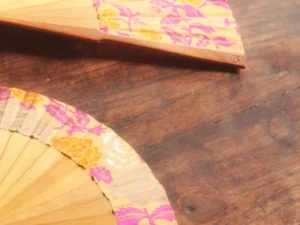 Ibiza Style Foldable Floral Hand Fan | Handmade in Bali with Tassels | Fair & Sustainable Gift