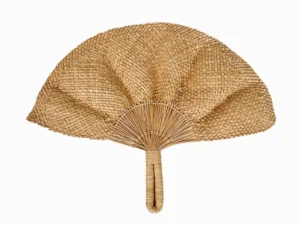 Iraca Hand Fan | Handmade Straw Raffia Fans | Perfect for Weddings, Parties, and Home Décor