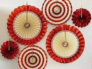 Handmade Paper Handheld Fan – 3D Flower Design, Perfect for Weddings, Parties, and Decorations