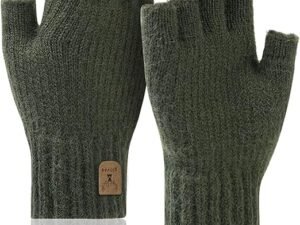 Fingerless Gloves Half Finger Gloves Winter Warm Knitted Gloves Working Running Biking Driving for Men and Women